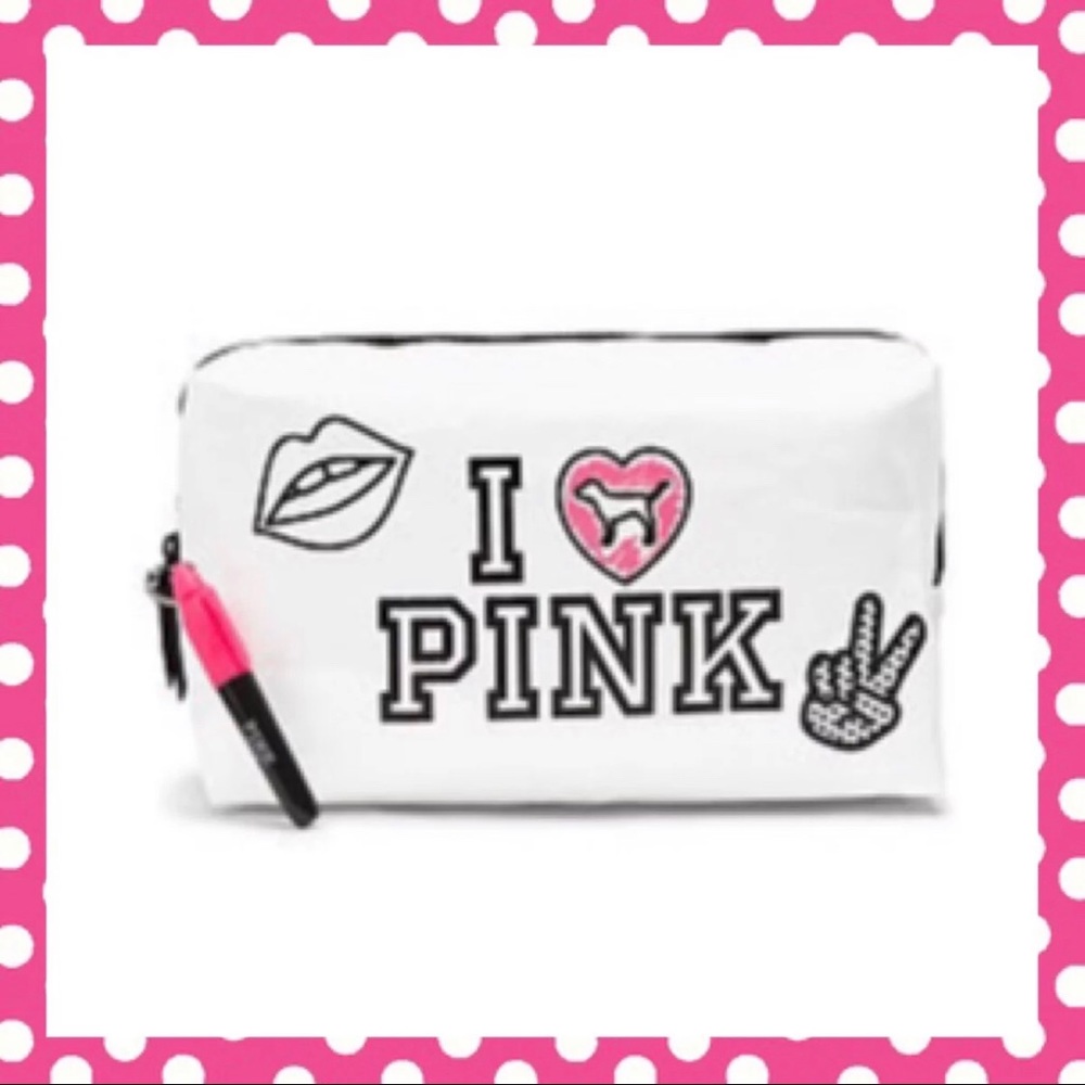 PINK Victoria’s Secret Writable Make-Up Bag